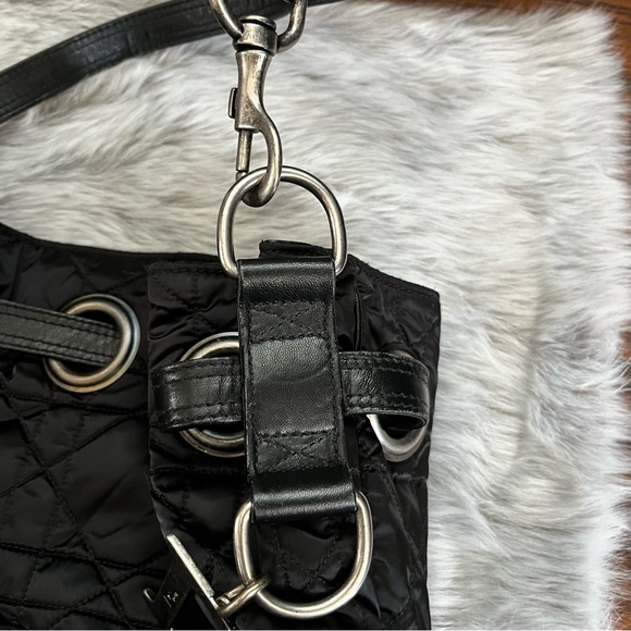 Dior Black Nylon Vintage Quilted Tote Authentic - Picture 7 of 11